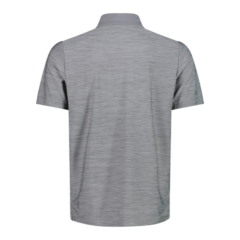 CMP Mens Melange Stretch Jersey Polo Shirt Grafite Melange 39T5817