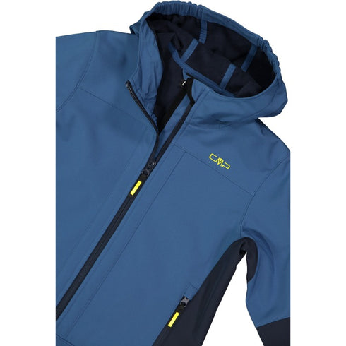 CMP Boys softshell Hooded fleece jacket 3A00094