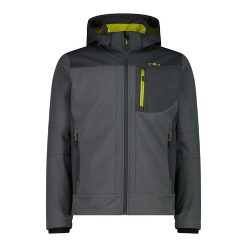 CMP Clima Protect Softshell Hooded Jacket 3A01787N00FZ - Jungle/Black Pine