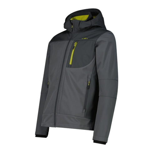 CMP Clima Protect Softshell Hooded Jacket 3A01787N00FZ - Jungle/Black Pine