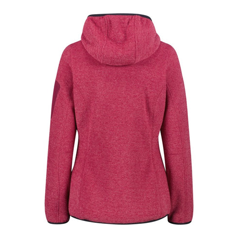 CMP Knit-Tech Hooded Fleece Jacket 3H19826AC489 - Amaranto Pink