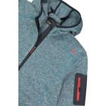 CMP Men's mélange Knit-Tech hooded heavy fleece 3H60847N