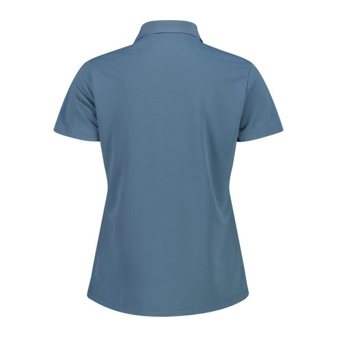 CMP Womens Space Blue Technical Breathable Dry Function Outdoor Polo Shirt 3T59676