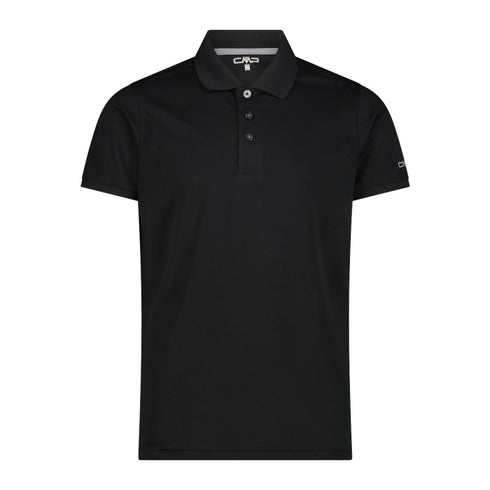 CMP Mens Black Cement Technical Dry Function Outdoor Polo Shirt 3T60077