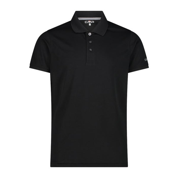 CMP Mens Black Cement Technical Dry Function Outdoor Polo Shirt 3T60077