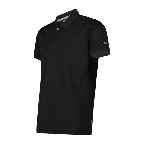 CMP Mens Black Cement Technical Dry Function Outdoor Polo Shirt 3T60077