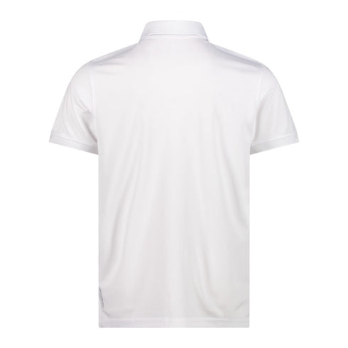 CMP Mens Bianco Grey Technical Dry Function Outdoor Polo Shirt 3T60077
