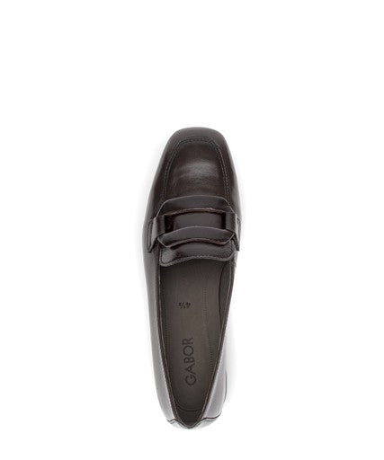 Gabor Textured Leather Slip-On Shoe 4002.01.002 - Mocca Brown