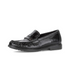 Gabor Womens Patent Leather Comfort Loafer Shoe 4009.01.001 - Black