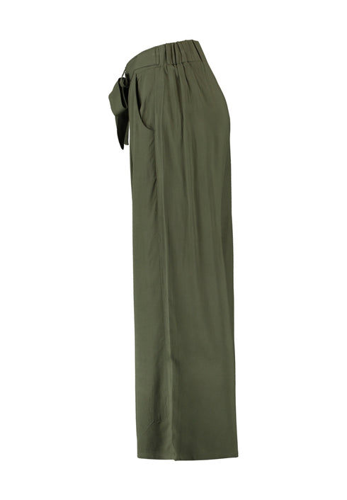 Hailys Women’s Ci44ra Khaki Culottes – 100% EcoVero Viscose 3/4 Length Trousers – WAL-1908009-2