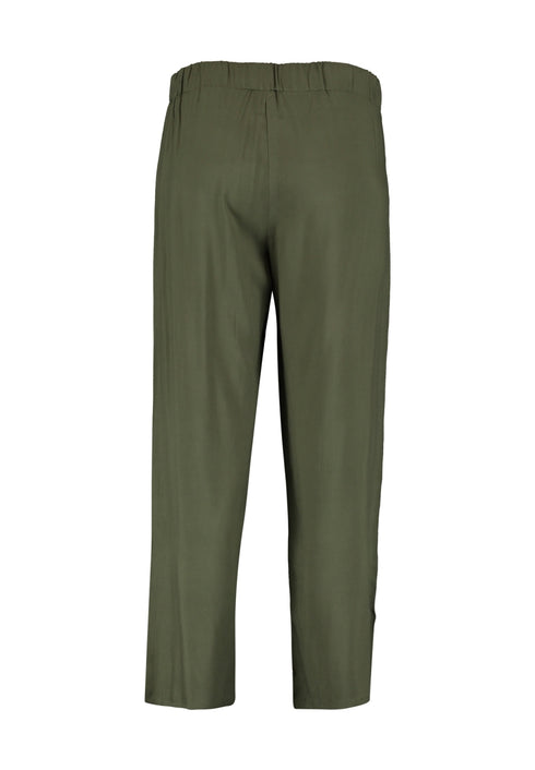 Hailys Women’s Ci44ra Khaki Culottes – 100% EcoVero Viscose 3/4 Length Trousers – WAL-1908009-2