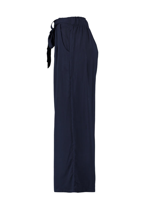 Hailys Women’s Ci44ra Navy Culottes – 100% EcoVero Viscose 3/4 Length Trousers – WAL-1908009-2