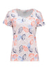 Zabaione Do44minique Wide Neck SS Tee - Apricot WAL-C-201-0447