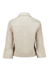 Hailys Women’s Jo44nie 3/4 Length Cream Jacket – Cotton-Rich Button-Down – QI-2405085C