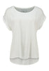 Hailys Women’s Ce44lina Off White Top – Sustainable EcoVero Viscose Short Sleeve Tee – HF-2208012-2