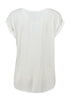 Hailys Women’s Ce44lina Off White Top – Sustainable EcoVero Viscose Short Sleeve Tee – HF-2208012-2