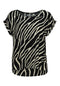Hailys Women’s Ce44lina Black Zebra Print Top – EcoVero Viscose Short Sleeve Tee – HF-2208012-2