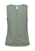 Zabaione Em44ine Open Neck Sleeveless Top - Khaki BAT-101-0110