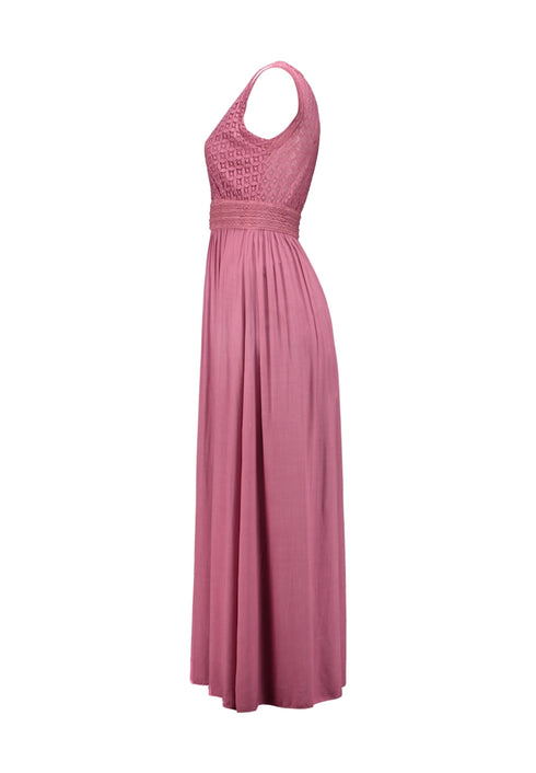 Hailys Women’s Ti44nka Dusty Pink Maxi Dress – V-Neck Wrap Design Full-Length Gown – LF-L01377