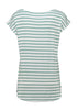 Hailys Women’s Em44ma Soft Sage Stripe T-Shirt – Viscose Stretch Short Sleeve Top – KY-PO2301010SA