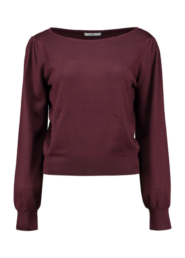 Hailys Ri44ke Long Sleeve Knit Top – FaYa-TO2412008