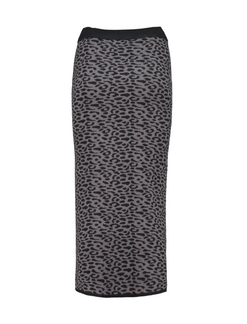 Hailys Cl44aire Skirt Leopard Print SYF-2412022