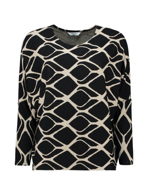 Zabaione Le44onie Top with Geometric Print KY-201-0401