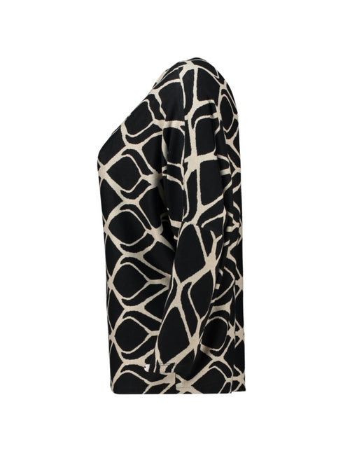 Zabaione Le44onie Top with Geometric Print KY-201-0401