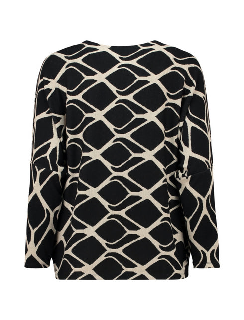 Zabaione Le44onie Top with Geometric Print KY-201-0401