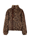 Hailys Hi44llary BrownLeopard Print Faux Fur Jacket WI-2412067