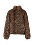 Hailys Hi44llary BrownLeopard Print Faux Fur Jacket WI-2412067