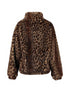 Hailys Hi44llary BrownLeopard Print Faux Fur Jacket WI-2412067