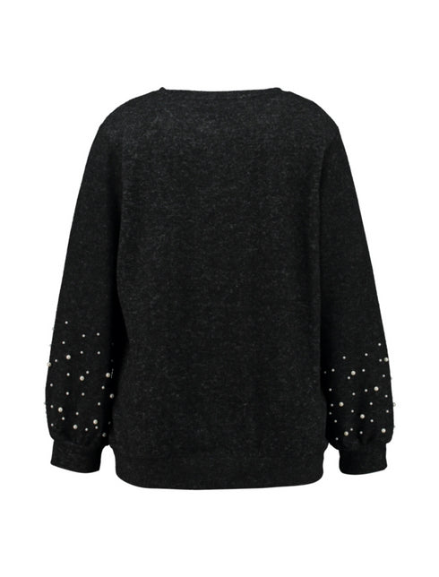 Hailys Women’s An44tonia Top - Dark Grey Marl QJG-2412047Z1