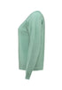 Hailys Women’s As44ra Soft Sage Marl Jumper – Round Neck Knit with Ribbed Cuff and Waistband – DA-PO