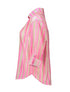 Hailys Le44andra Long Sleeve Pink Striped Blouse DF-65184
