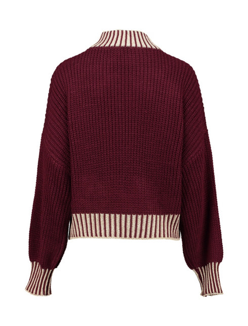 Zabaione Ga44la Merlot High Neck Pullover BK-148-147