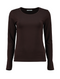Hailys LS C TP Le44ni - Dark Chocolate | Ladies Long Sleeve Top SYN-2503099