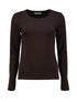 Hailys LS C TP Le44ni - Dark Chocolate | Ladies Long Sleeve Top SYN-2503099