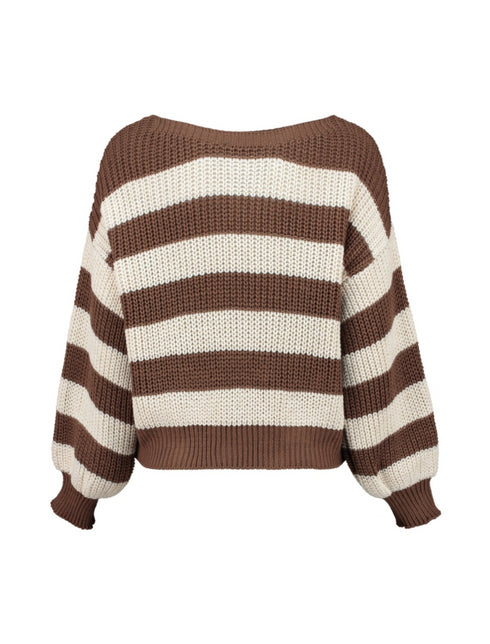 Zabaione Vi44oleta Striped Pullover BK-148-152