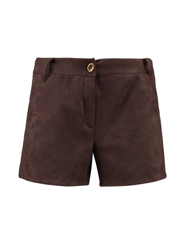 Hailys Ro44xi Women's Dark Chocolate Fashion Shorts BFA-9945