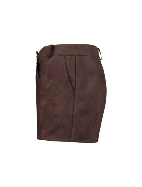 Hailys Ro44xi Women's Dark Chocolate Fashion Shorts BFA-9945