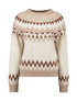 Hailys Wi44ona Beige/Brown Long-Sleeve Knit Sweater – UNF-8034