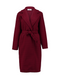 Hailys Mu44riel Longline Coat Burgundy MOR-27293