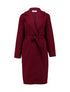 Hailys Mu44riel Longline Coat Burgundy MOR-27293