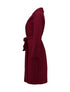 Hailys Mu44riel Longline Coat Burgundy MOR-27293