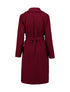 Hailys Mu44riel Longline Coat Burgundy MOR-27293