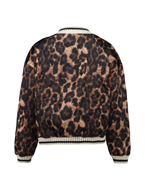 Hailys Ca44lli Leopard Print Varsity Jacket TIF-M907