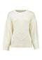 Hailys Be44lla Women’s Knit Jumper – Cream, Long Sleeve, Soft AFM-92025
