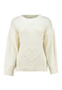 Hailys Be44lla Women’s Knit Jumper – Cream, Long Sleeve, Soft AFM-92025