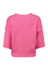 Hailys Women’s Ta44ra Candy Pink Knit Jumper – 3/4 Wide Sleeve Round Neck Sweater – SYF-2505095